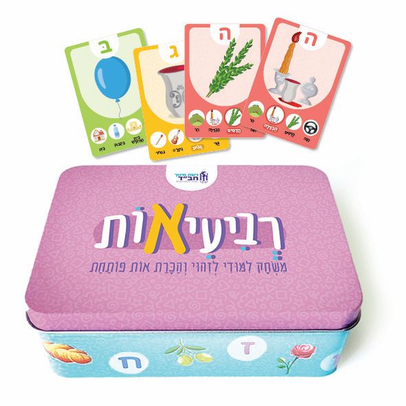 משחק רביעיאות בקופסת פח (אותיות א-י)